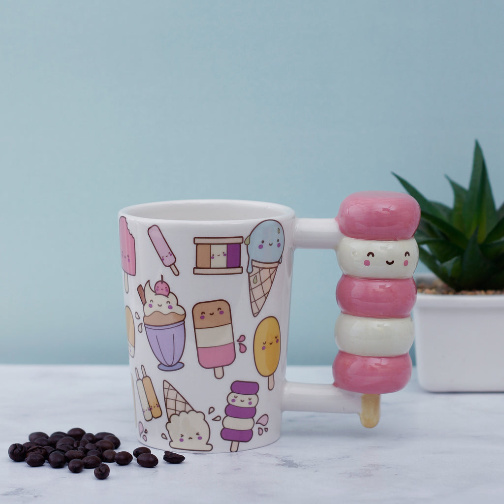 Happy Ice-Cream Handle Mug