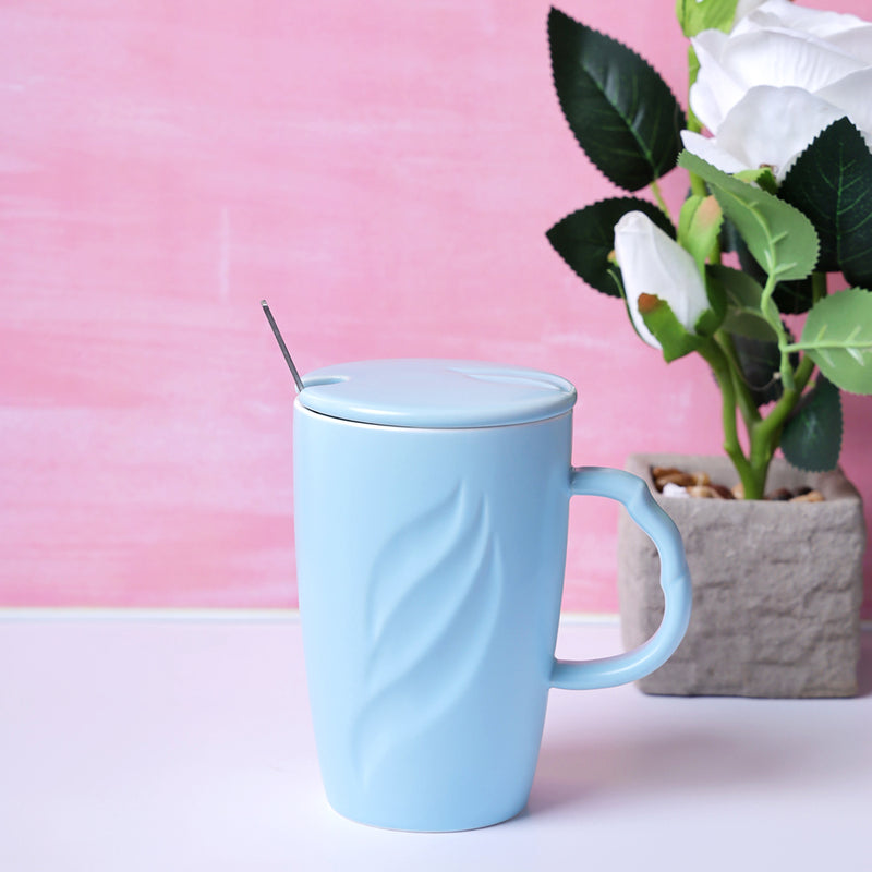 Tall Pastel Coffee Mug - Sky Blue