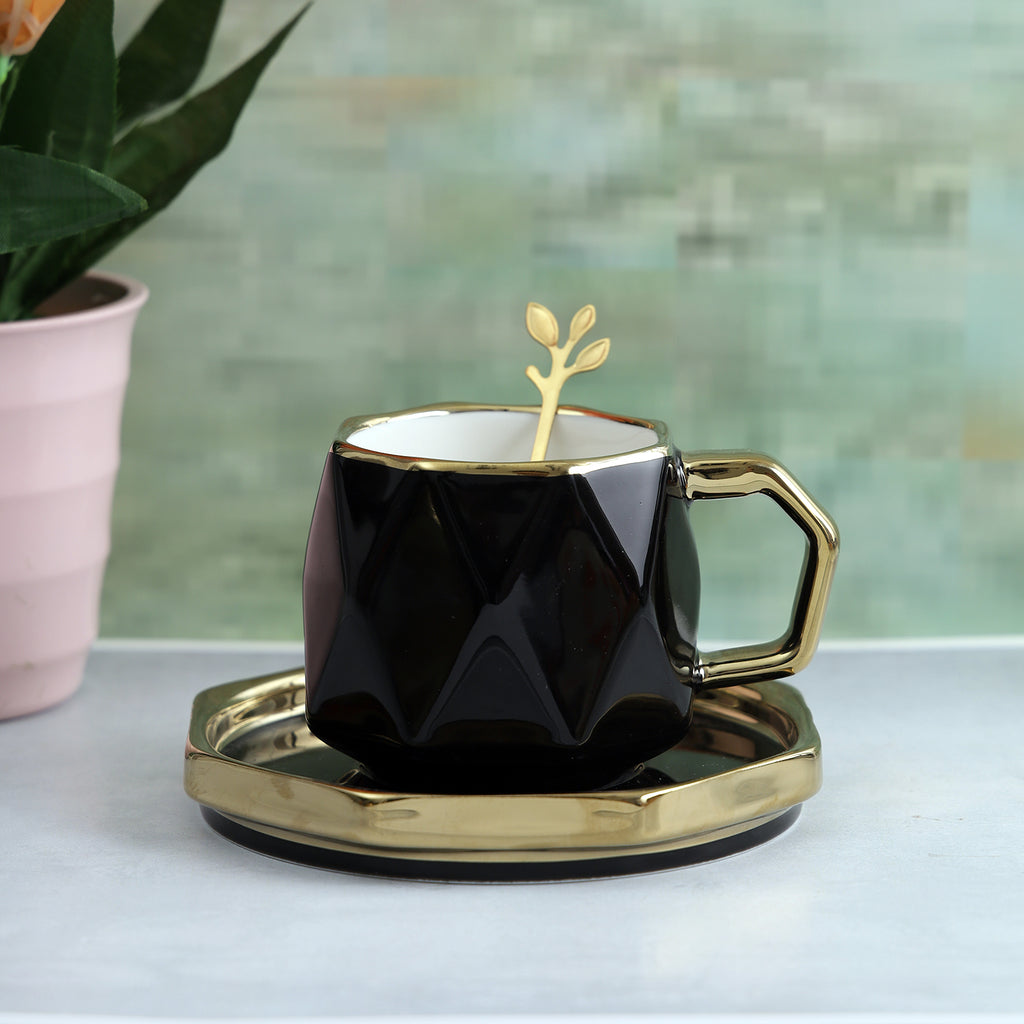 Vintage Cup & Saucer Set - Black