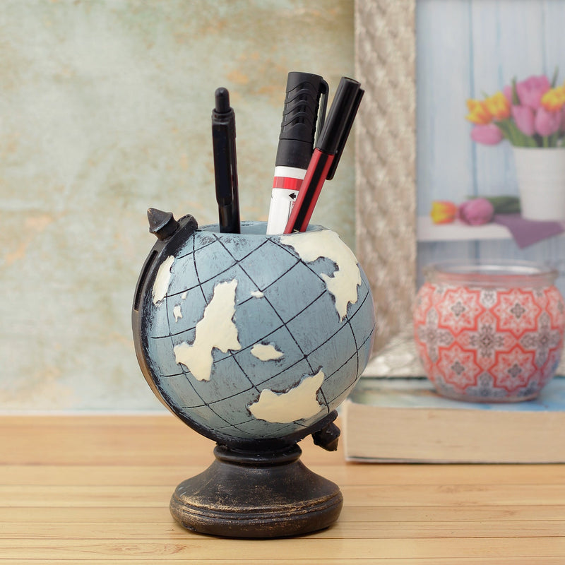 Vintage Globe Desk Organizer