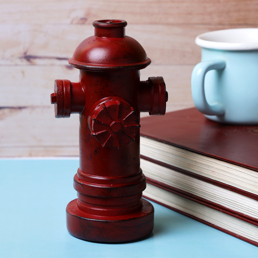 Small Vintage Fire Hydrant Accent - Red
