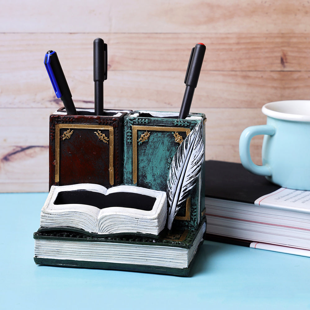 Vintage Writer's Desk Organizer - Maroon