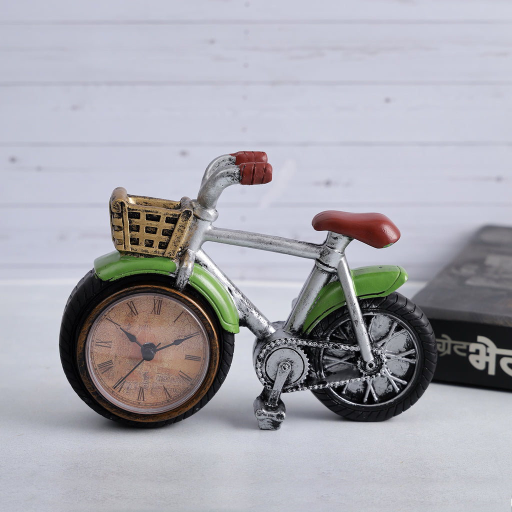 Vintage Bicycle Clock Tabletop Accent