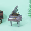 Vintage Piano Décor Accent - Brown