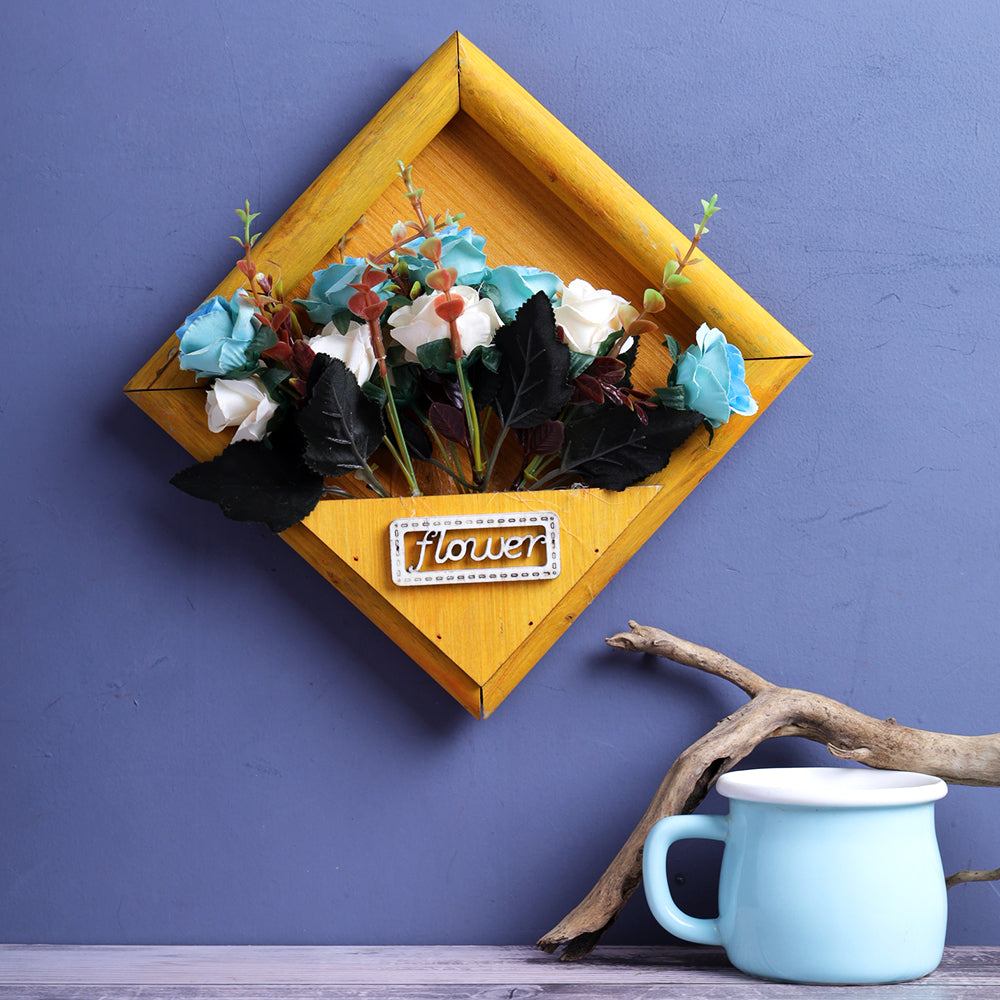 Victoria Wall Hanging Flower Frame - Yellow