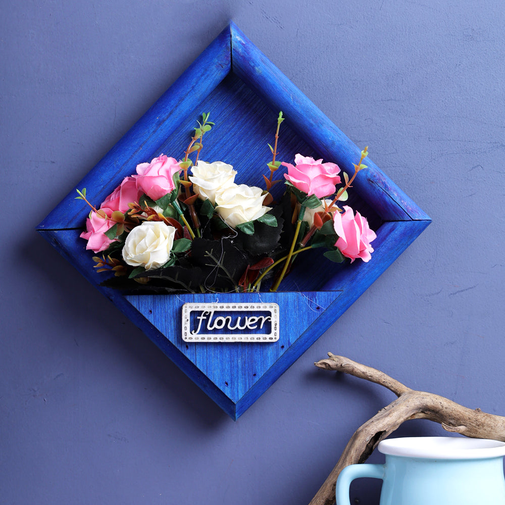 Victoria Wall Hanging Flower Frame - Blue