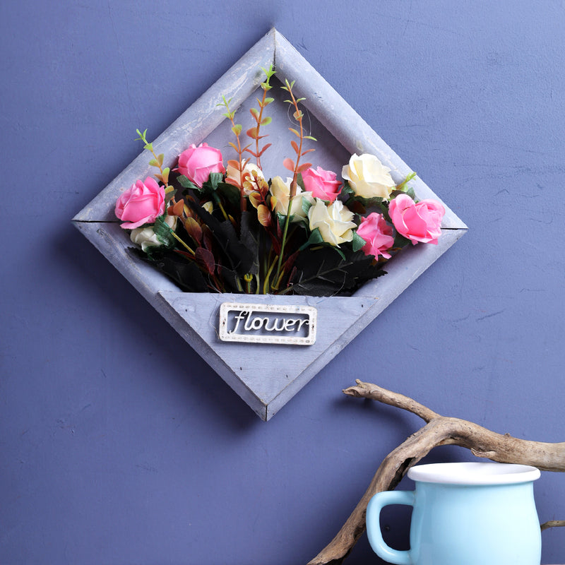 Victoria Wall Hanging Flower Frame - Grey