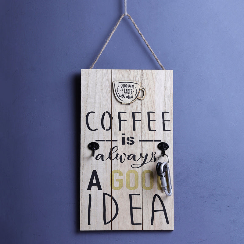 Good Coffee Wall Hanging Key Holder