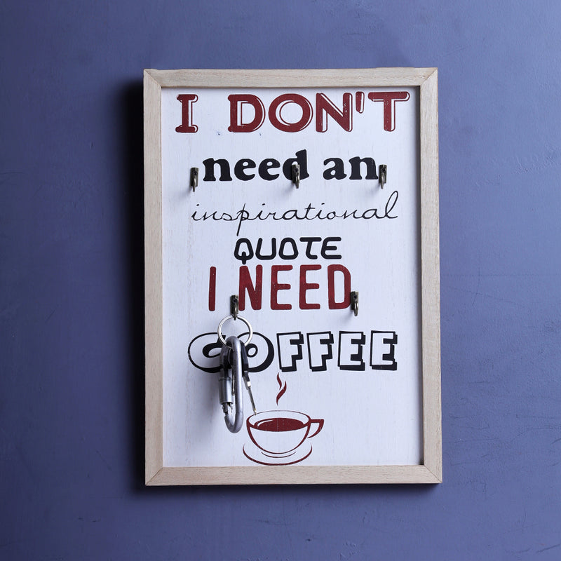 Need Coffee Key Holder Frame