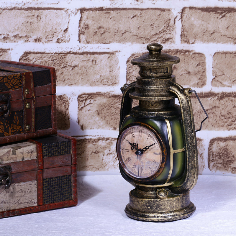 Vintage Lantern Tabletop Clock