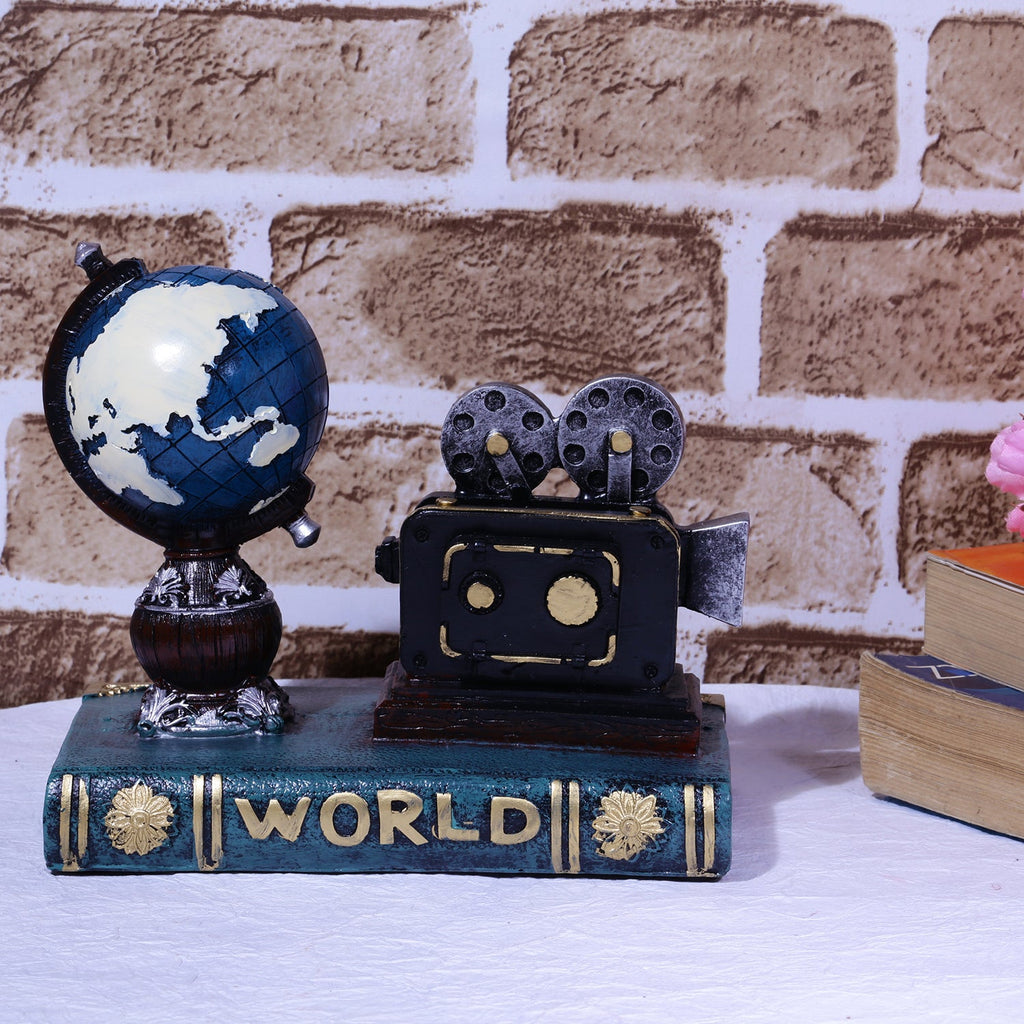 Filmmaker's Globe Tabletop Accent - Blue