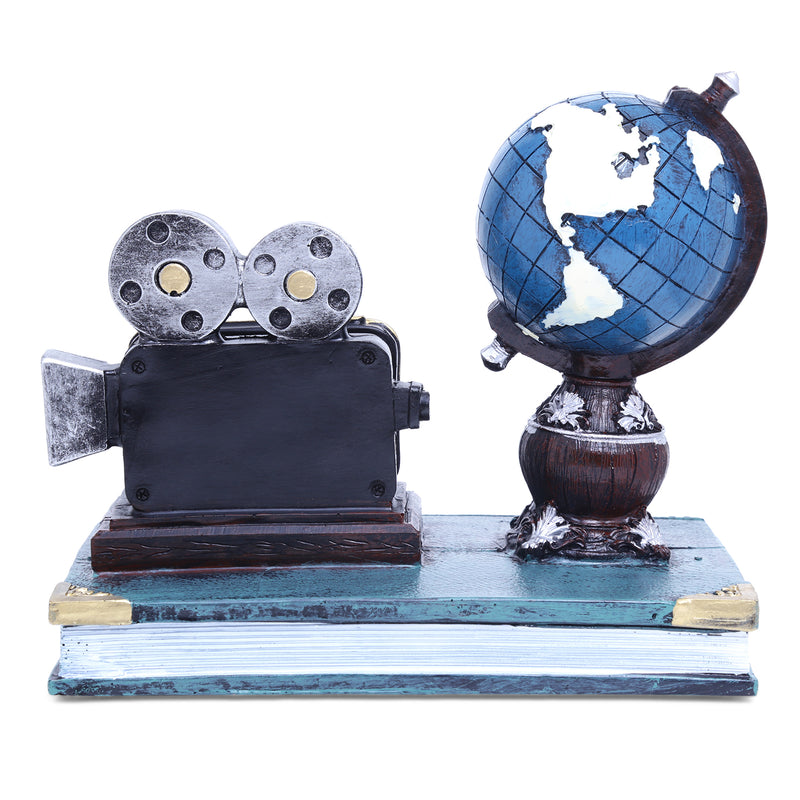 Filmmaker's Globe Tabletop Accent - Blue