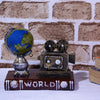 Filmmaker's Globe Tabletop Accent - Brown