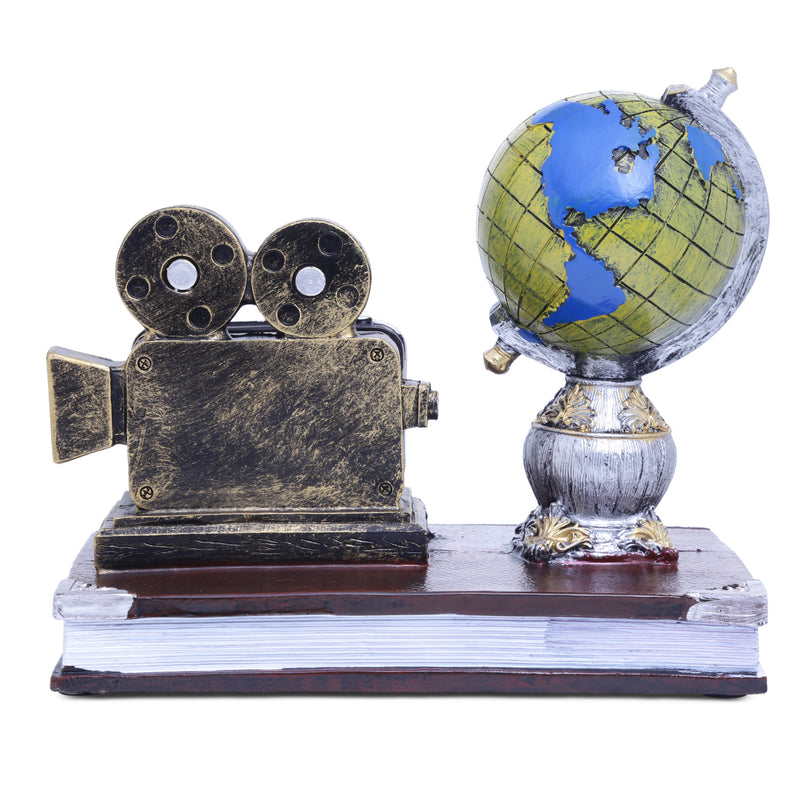 Filmmaker's Globe Tabletop Accent - Brown