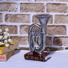 Vintage Trumpet Décor Accent - Silver