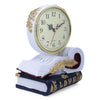 Vintage Books Tabletop Clock - White