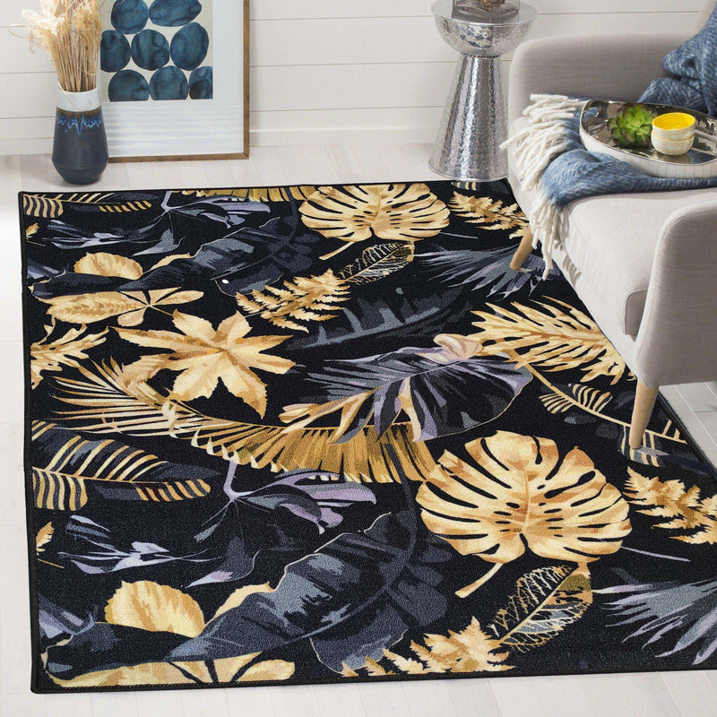 Luxury Leaves Nylon Rug
