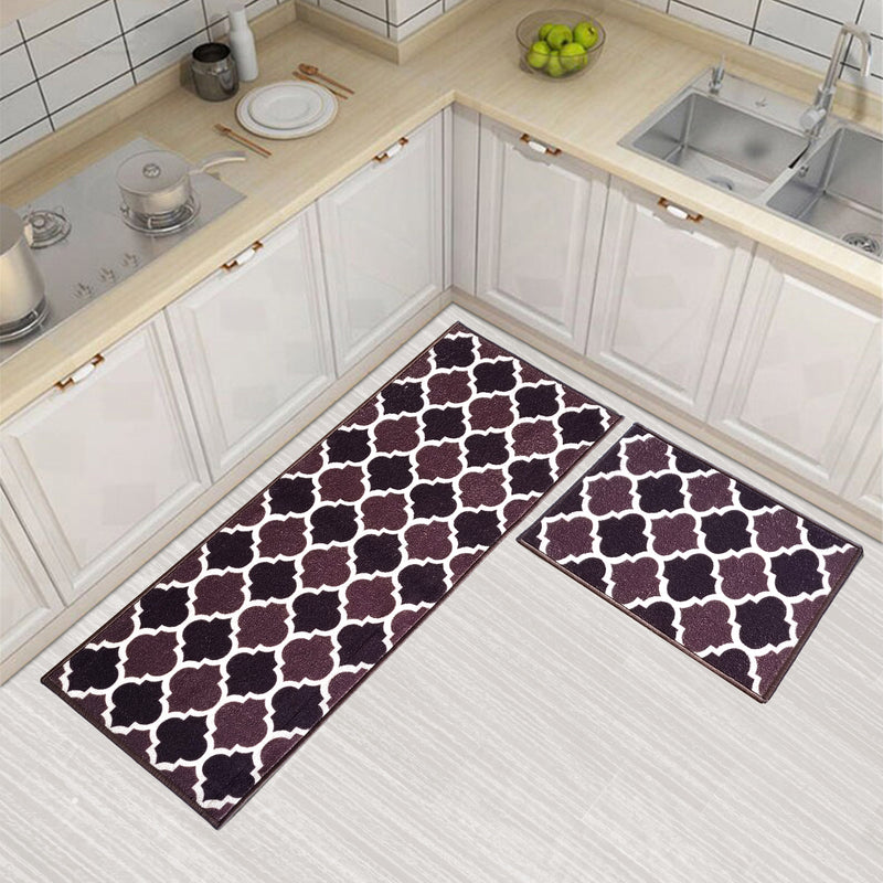 Islamic Trellis Floor Mats - Two Toned Brown