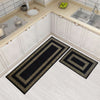 Vintage Greek Double Line Floor Mats (Set of 2)