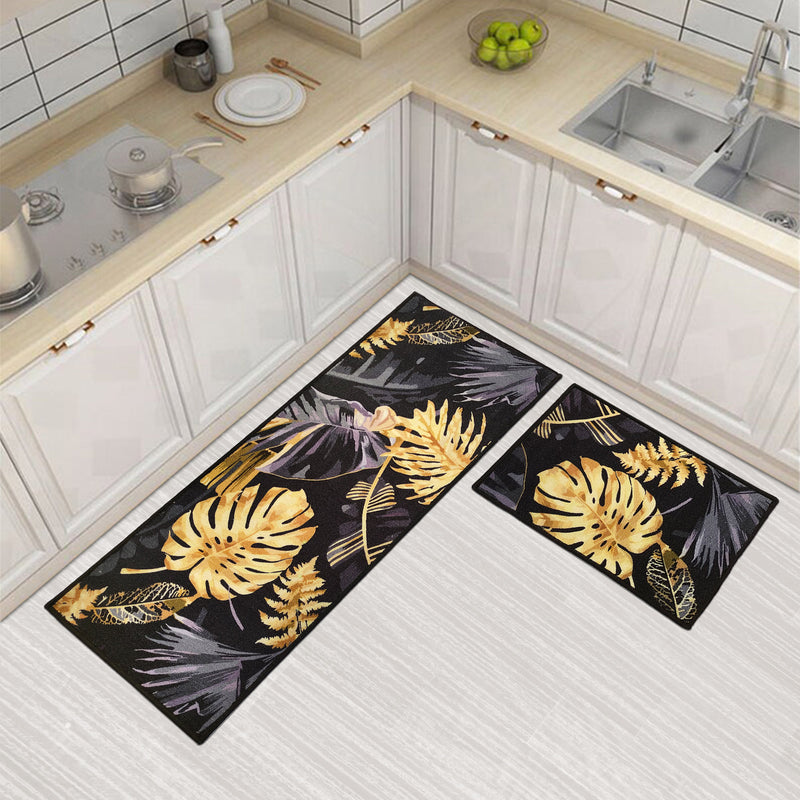 Luxury Leaves Floor Mats (Set of 2)