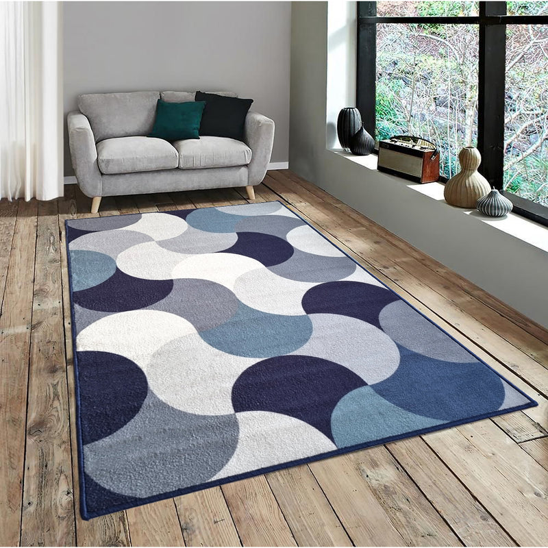 Pattern Circular Anti-Slip Carpet Rug