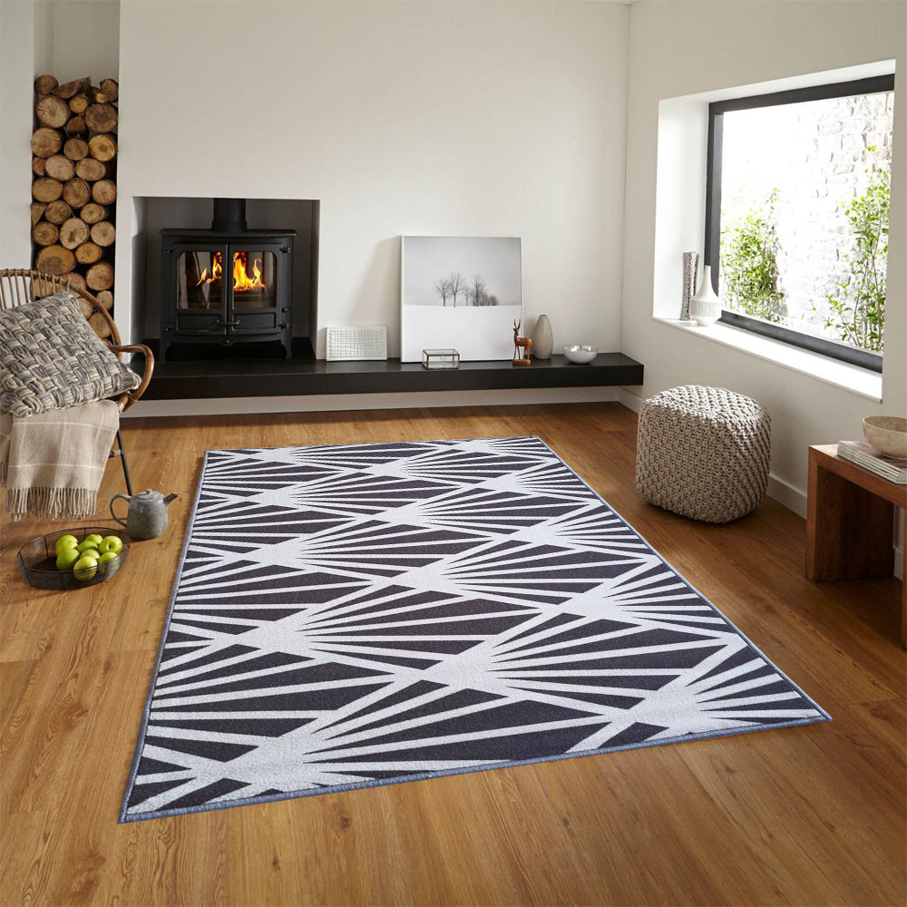 Pattern Mohawk Rug - Grey