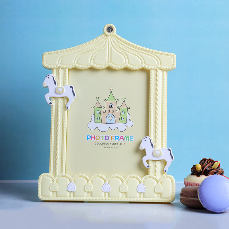 Horse Carousel Photo Frame - Yellow