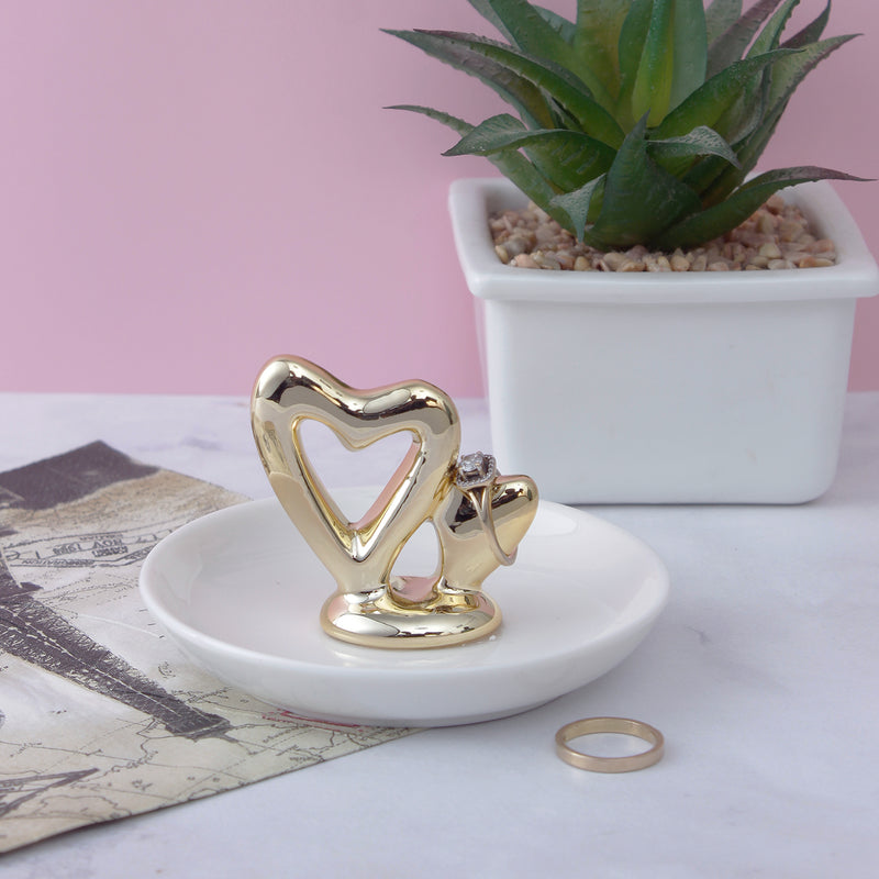 Golden Hearts Trinket Dish