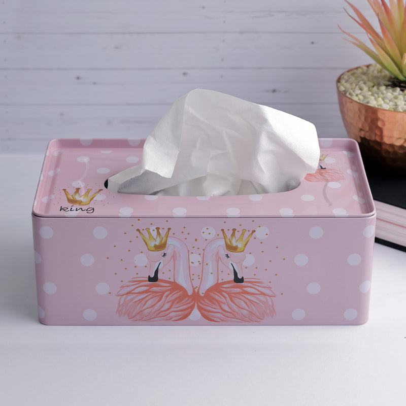 Flamingo Tissue Box