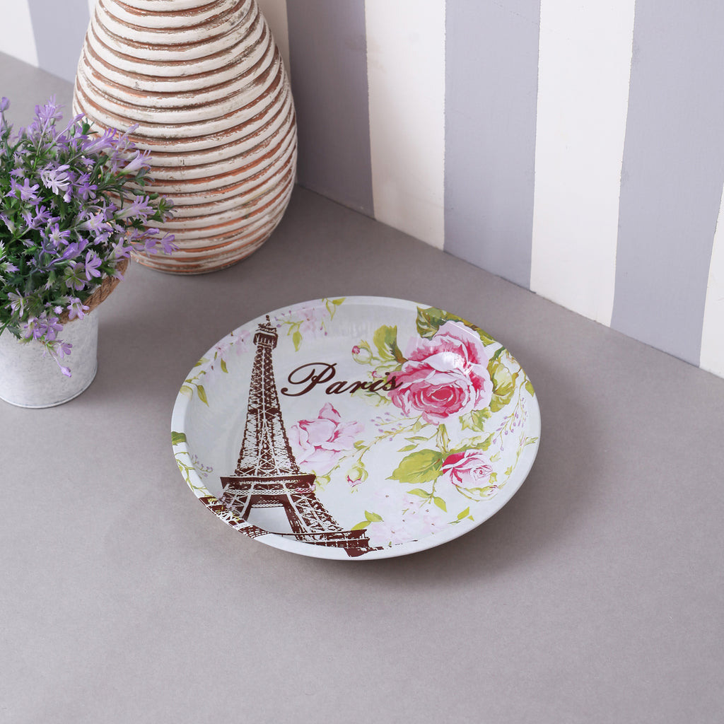 Vintage Paris Round Serving Platter