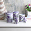 Long Dark Lavender Storage Tins (Set Of 4)