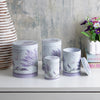 Long Light Lavender Storage Tins ( Set Of 4)