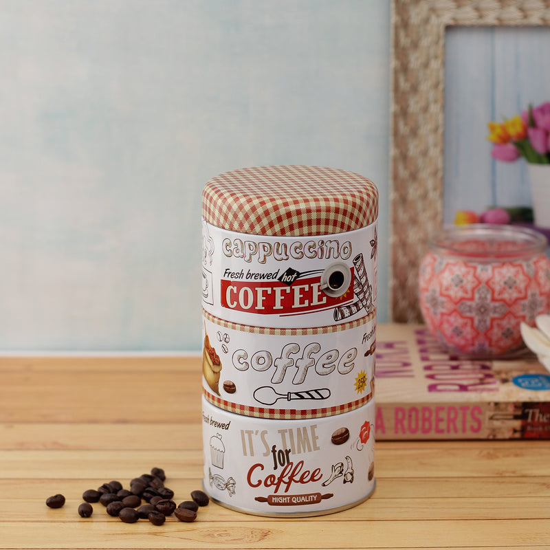 Retro Coffee Trinket Storage Organizer - White