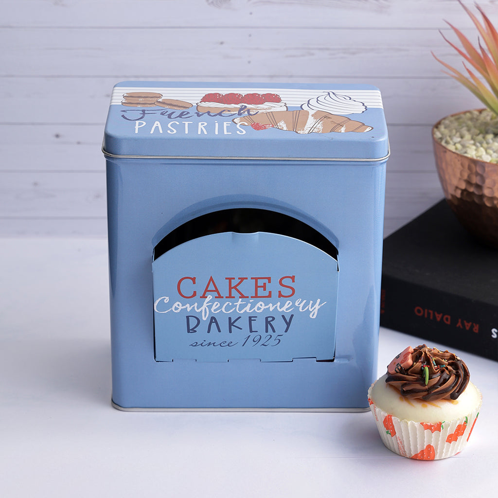 Vintage Confectionery Storage Box - Blue