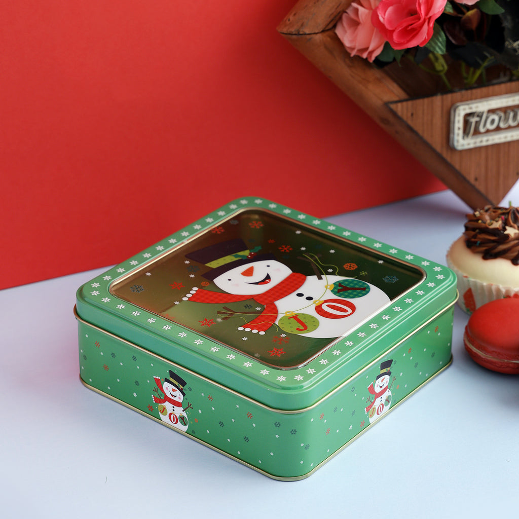 Happy Snowman Cookie Box