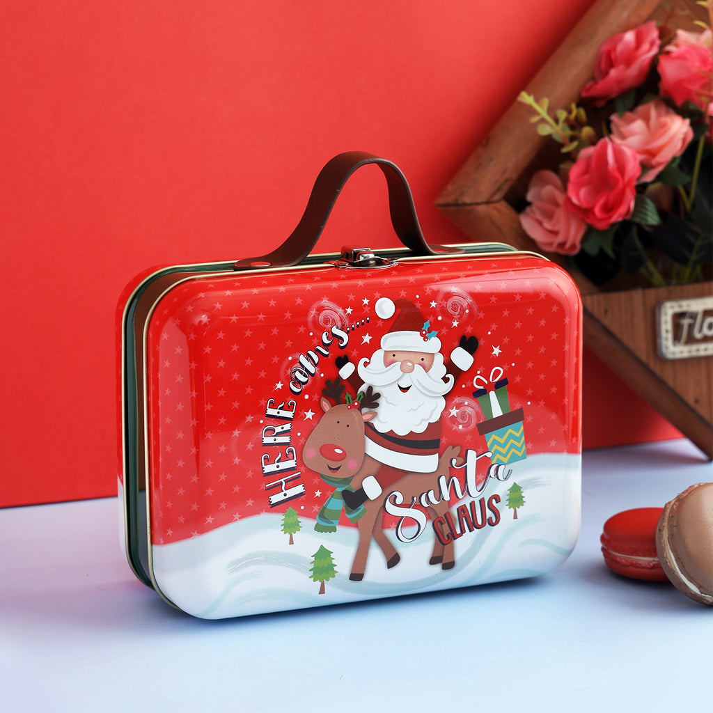 Cute Christmas Trunk Box - Red