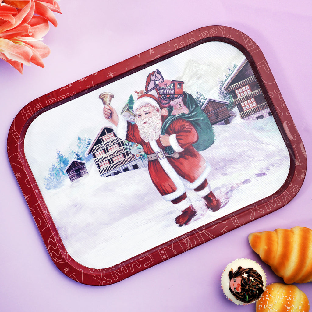 Vintage Santa Claus Tray (Set of 2)