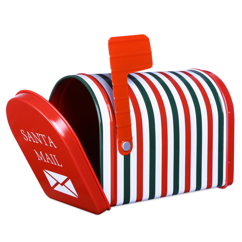 Christmas Stripes Mini Post Box