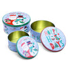 Happy Holidays Round Storage Box (Set of 3)