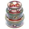 Santa & Reindeer Round Storage Box (Set of 3)