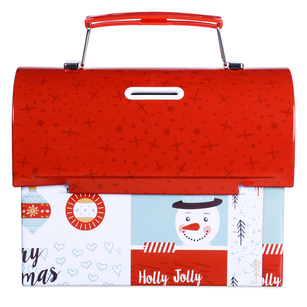 Abstract Santa Trunk Box/Piggy Bank