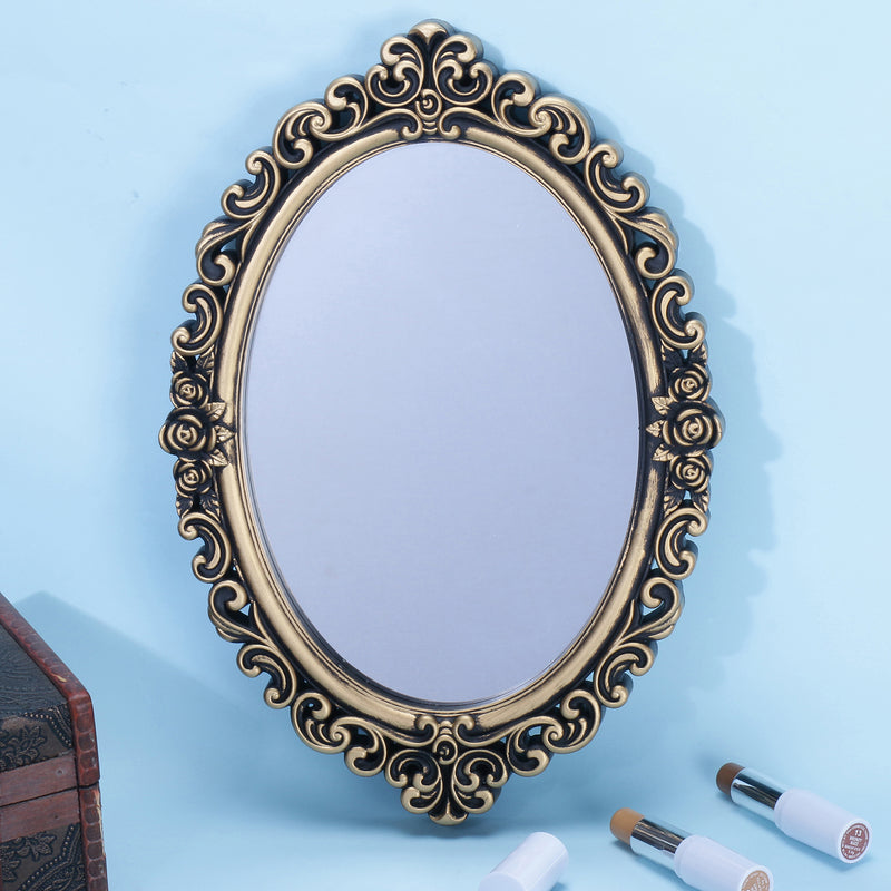Gold Oval Mirror