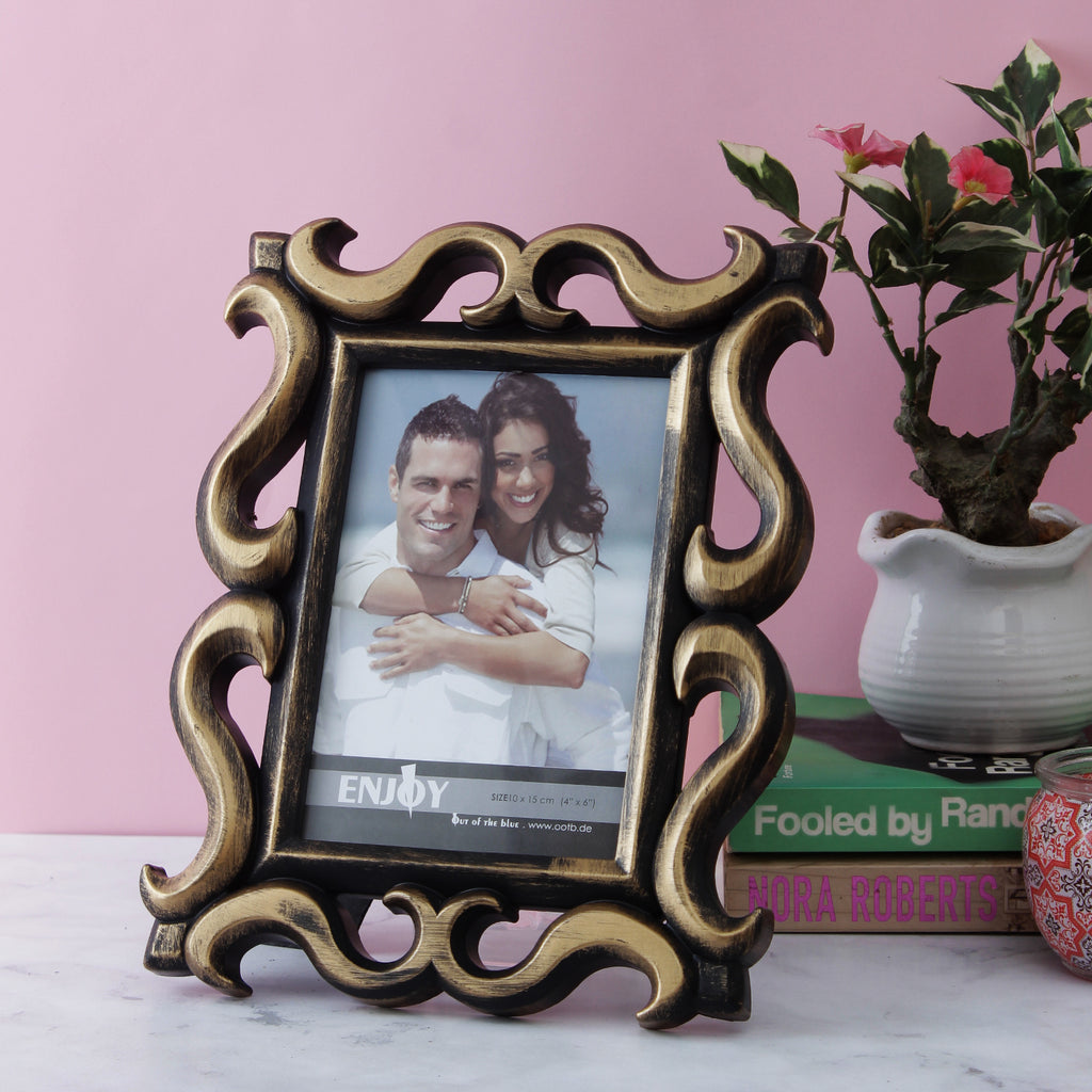 Victorian Border Photo Frame - Copper