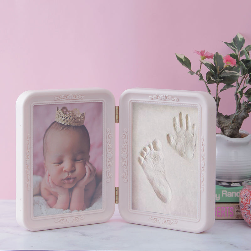 Newborn Baby Photo & Mould Frame Gift Set - Pink