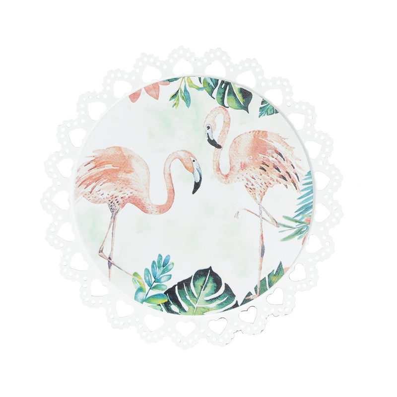 Beautiful Jungle Flamingo Trivets / Hot Plates