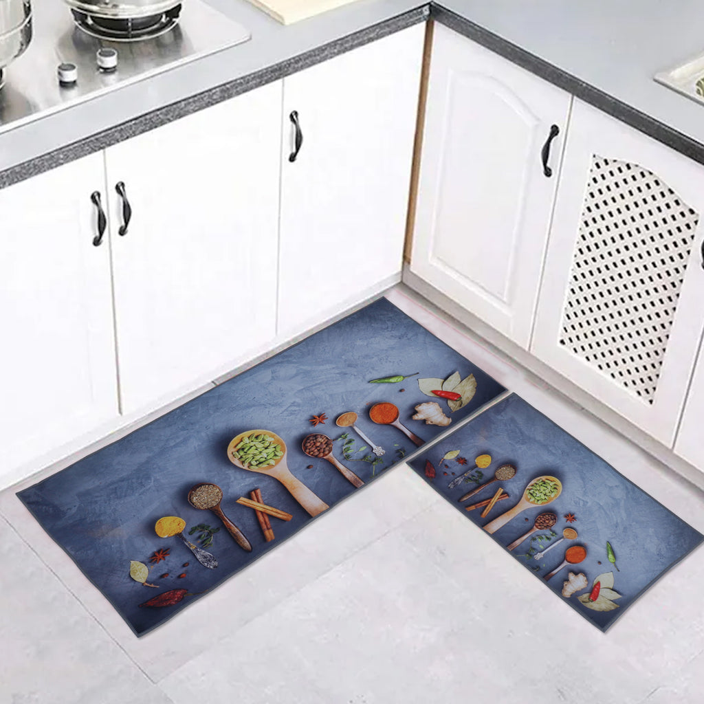 Seven Spices Kitchen Floor Mats (Set of 2)