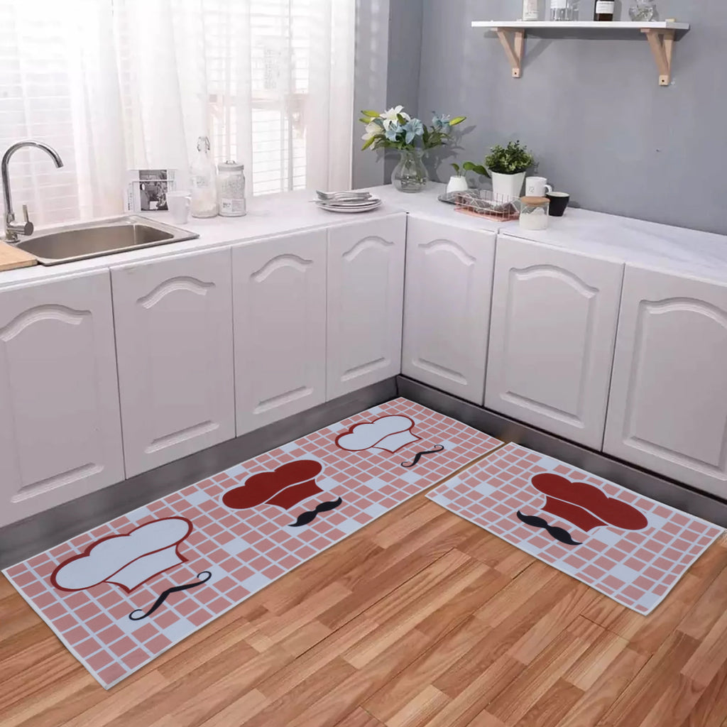 Italian Chef Kitchen Floor Mats (Set of 2)