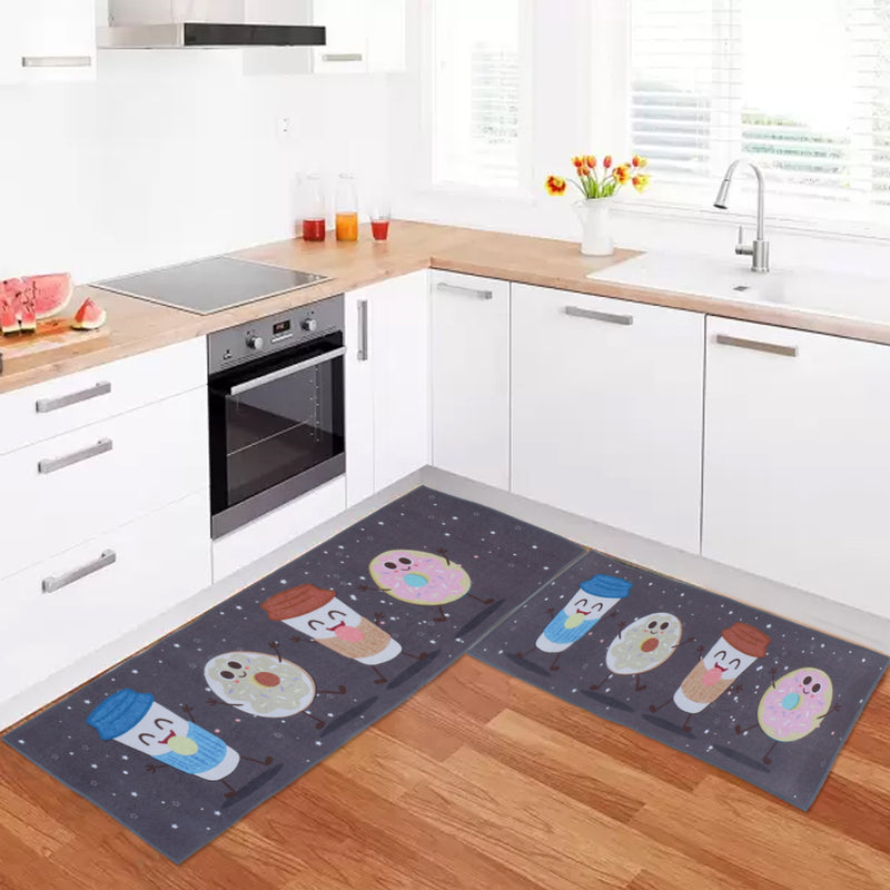 Coffee & Donuts Kitchen Floor Mats (Set of 2)