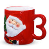 Santa Mug with Heart Shape Handle
