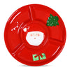 Round Christmas Ceramic Serving Platter
